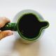 Pottery pitcher carafe terracotta green glazed ceramic