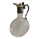 Carafe in cut glass or crystal and silver-plated metal, 20th century