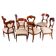 Biedermeier Chairs in Walnut, Austria, 1830s, Set of 8