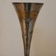Set of 3 vintage silver-plated and gold footed cups.