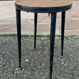 Vintage Scandinavian metal & formica stool 60s