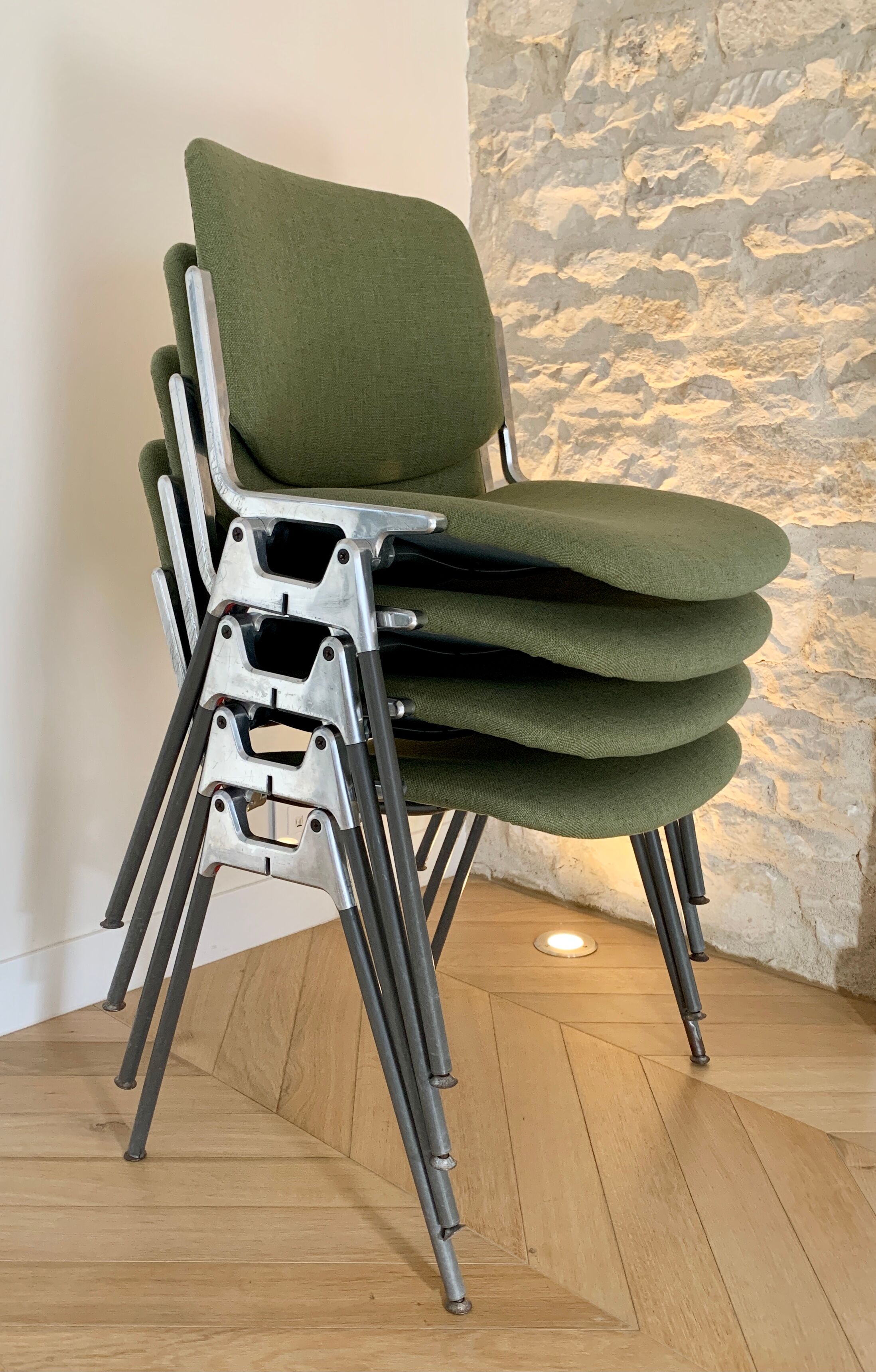 DSC chairs 1965 by Giancarlo Pirelli edited by Castelli, Italy