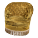 Buttoned frog armchair