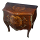 Commode de style louix xv en marqueterie