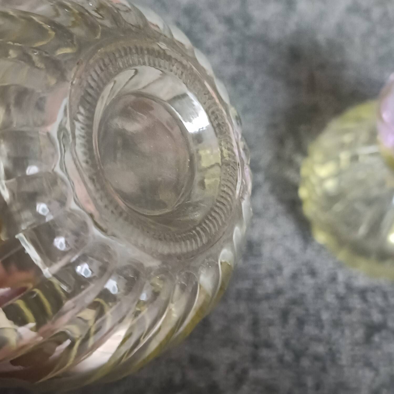 Pair of vintage floral candlesticks