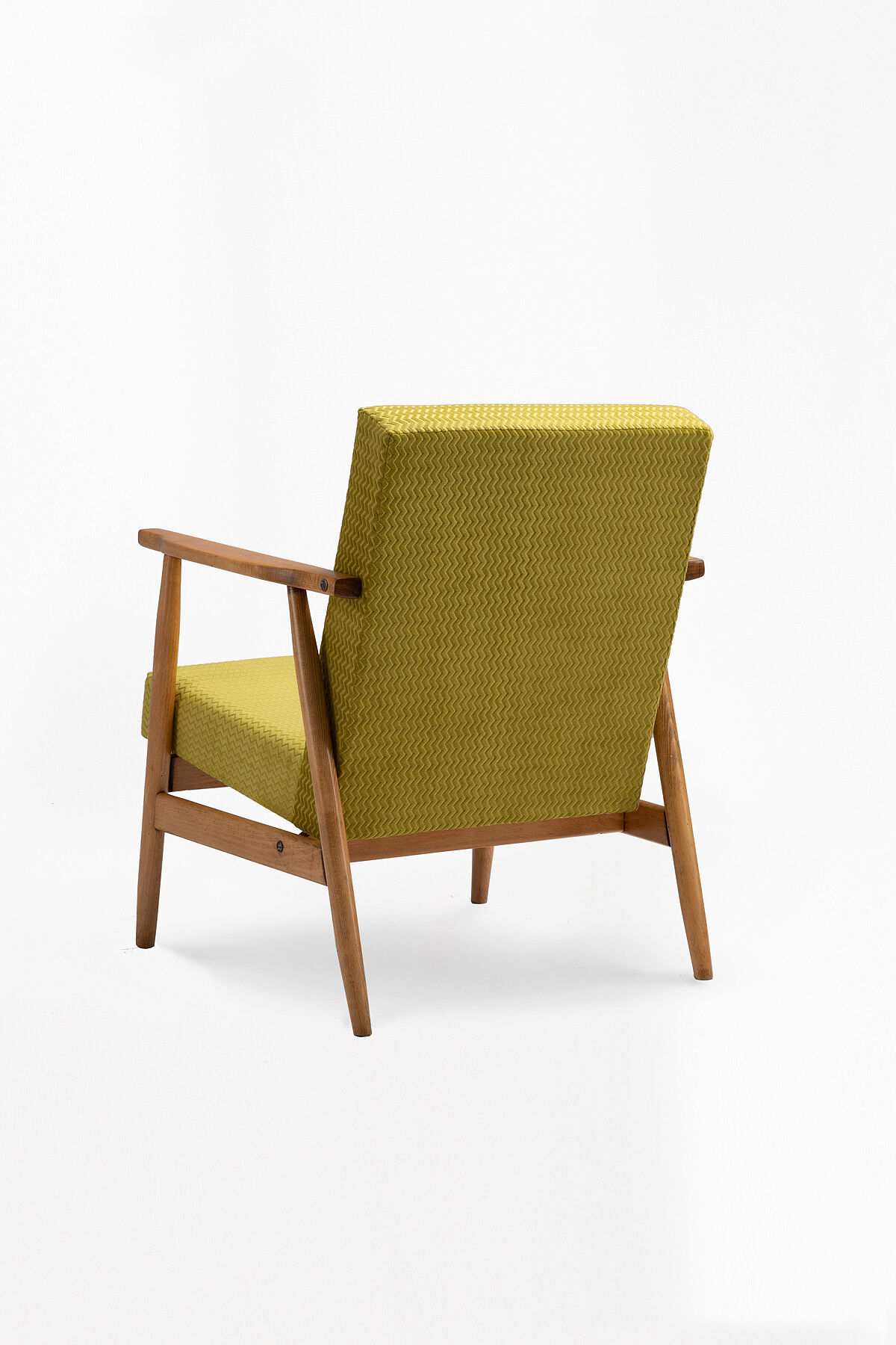 Lime green type b-7727 armchair from the 1970s.