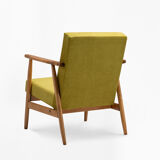 Fauteuil vert lime type B-7727 des années 1970