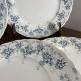 Set of 6 flat plates in Maastricht earthenware, Clara model