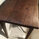 Oak side table with drawer