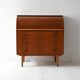Bureau Secrétaire Vintage Scandinave en Teck