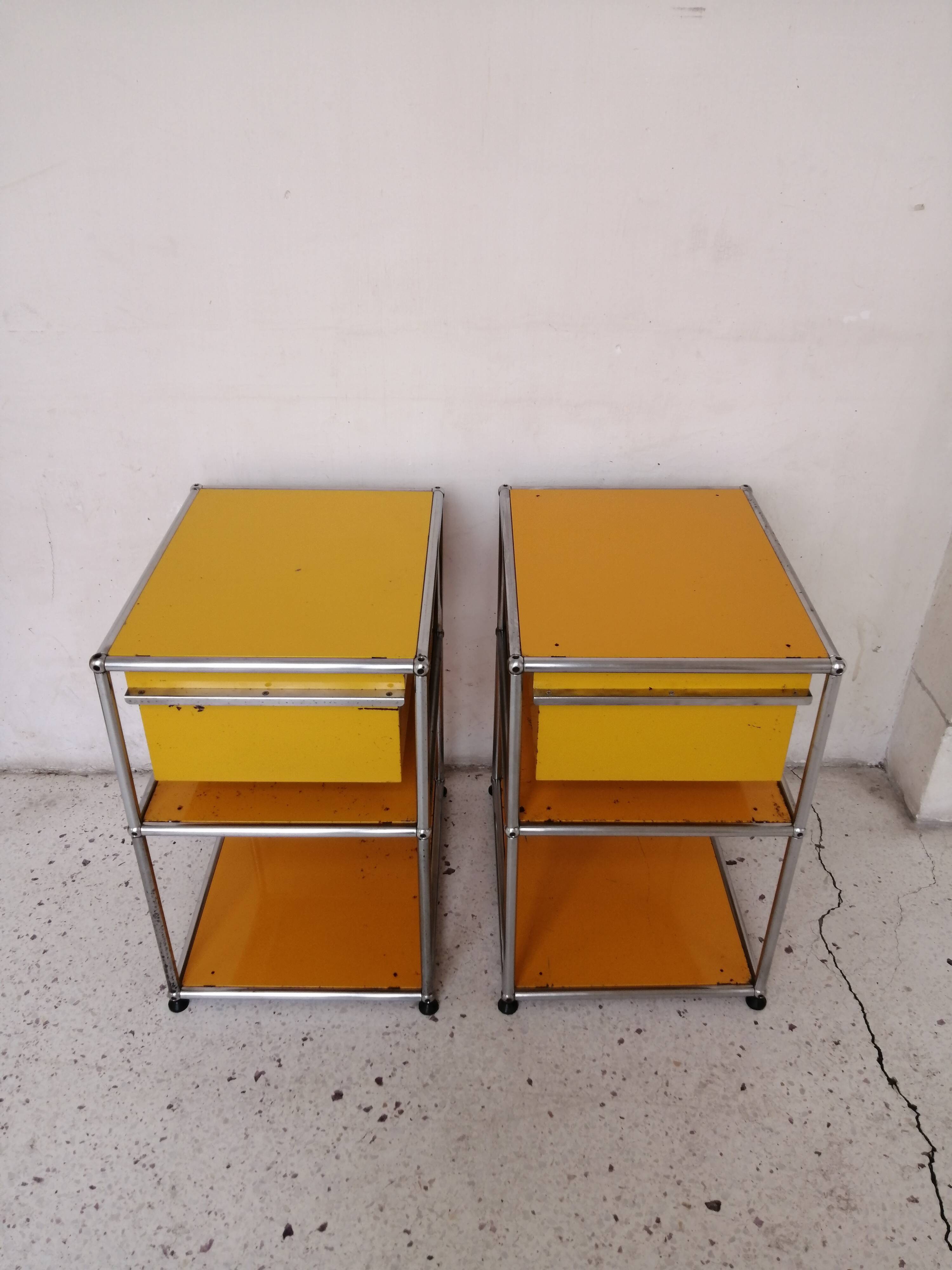 Pair of USM Haller bedside