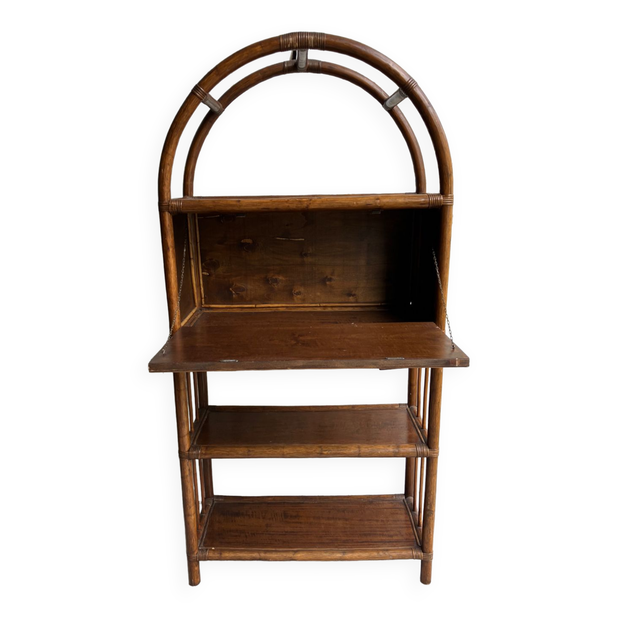 Rattan bookcase