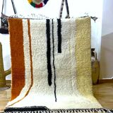 Beni Ouarain Berber Rug from Morocco – Handcrafted Wool, 155×110 cm