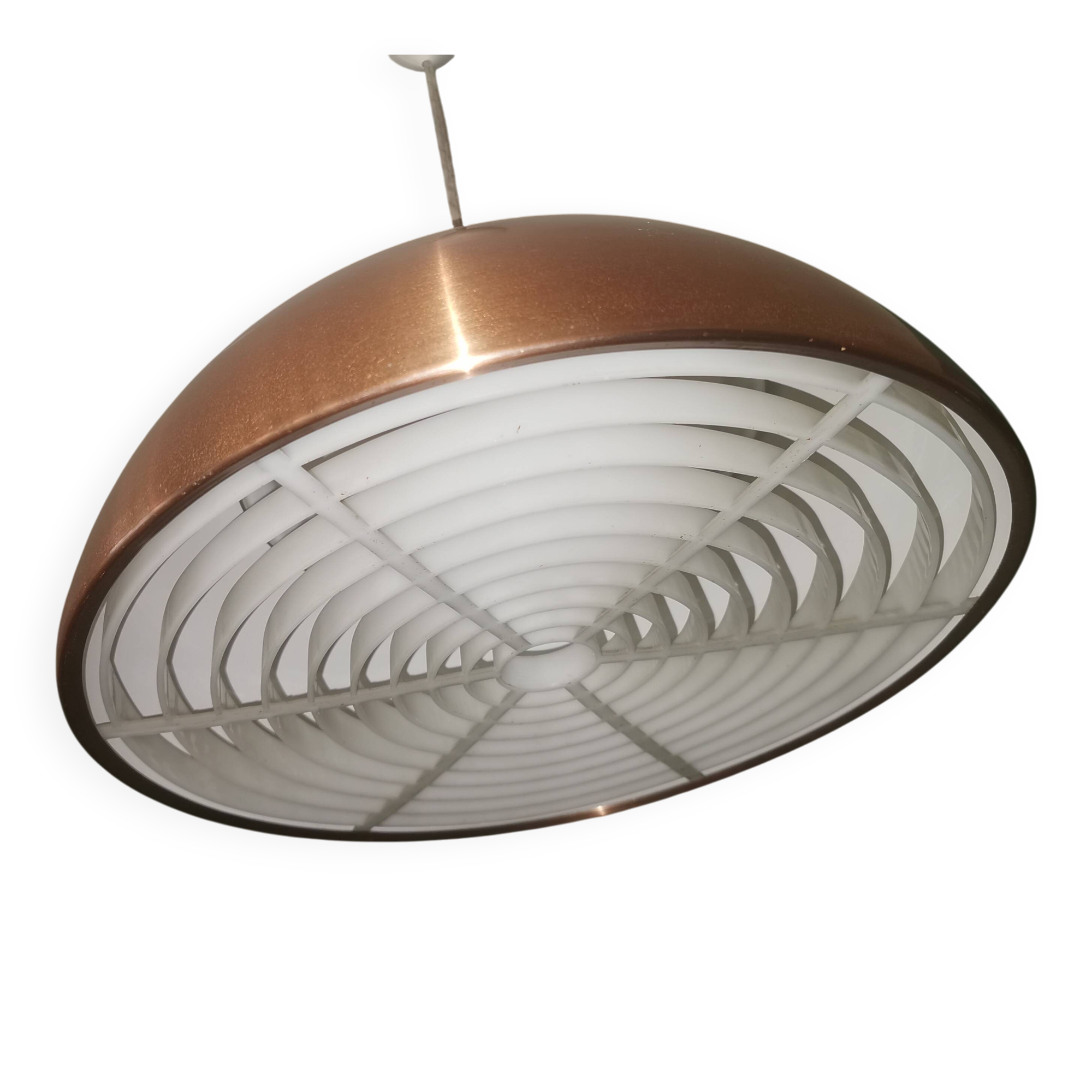 Rare vintage pendant chandelier Denmark Sven Middelboe for Nordisk Solar