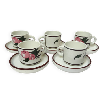6 Art Deco coffee cups Salins