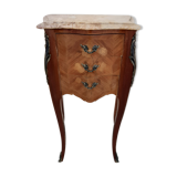 Louis XV Marquetry Style Bedside