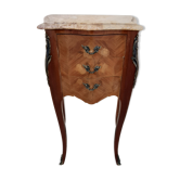 Chevet style Louis XV marqueterie
