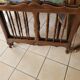 2 beds and a vintage bedside table in solid cherry wood