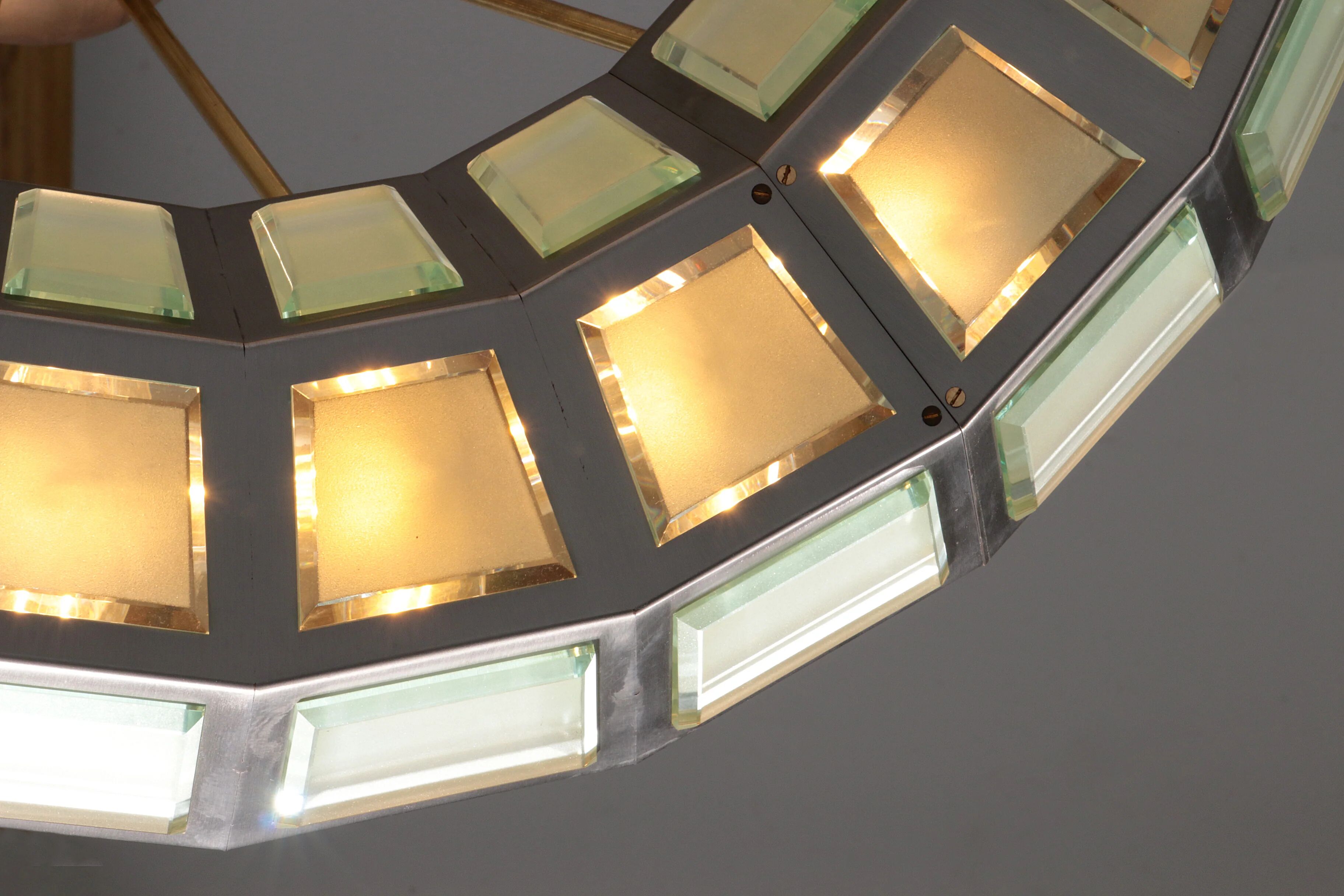 Max Ingrand chandelier for Fontana Arte Italy 1970