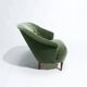Carl Malmsten Swedish Lounge Chair, 1950s, in Mohair Velvet by Chase Erwin