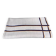Basque fabric tablecloth with yellow and navy stripes