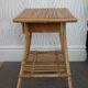 Vintage rattan bedside table