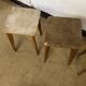 Série de 5 tabourets d'atelier en bois vintage