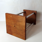 Table harness solid wood chrome dyed steel vintage