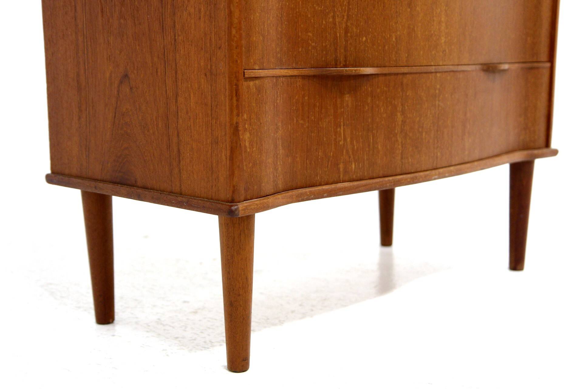 Teak tallboy chest of drawers, Denmark, 1950