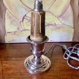 Silver metal lamp base