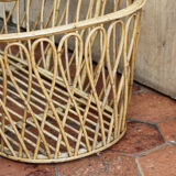 Vintage rattan couffin