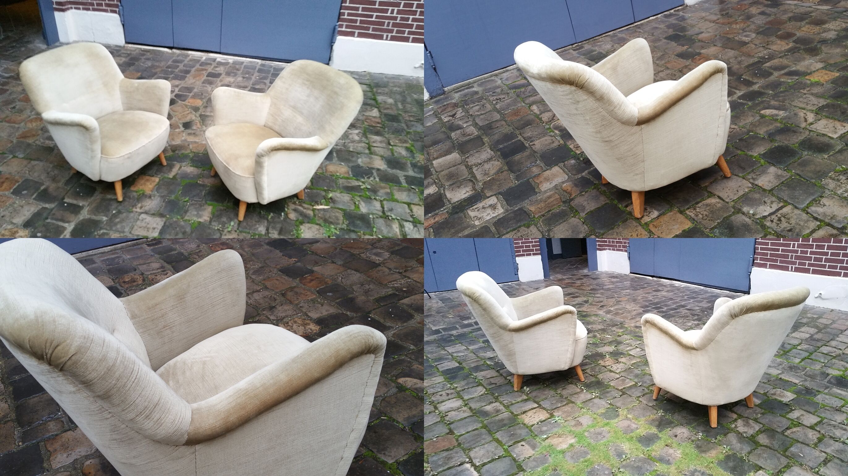 Organic year 50 glossy beige club Chair