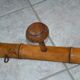 Antique turned wood coat rack imitation bamboo