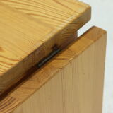 Scandinavian solid pine extendable dining table 1960s