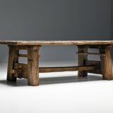 Primitive Wabi Sabi Dining Table, France, 19th Century