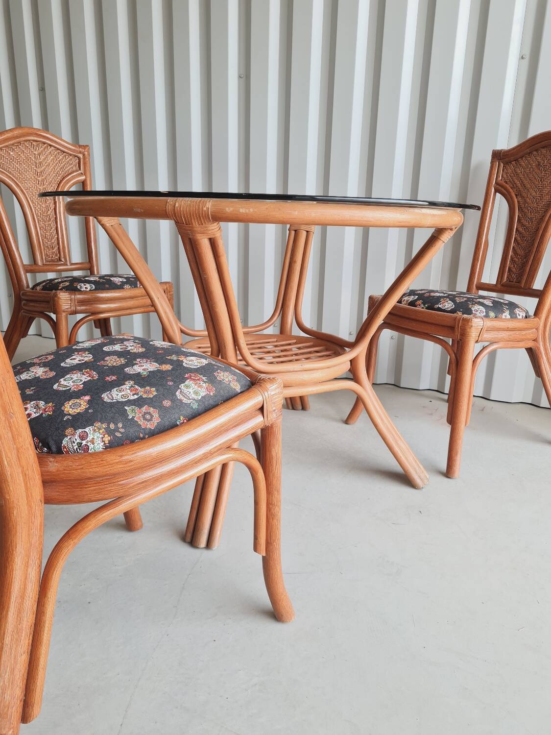 Rattan garden furniture