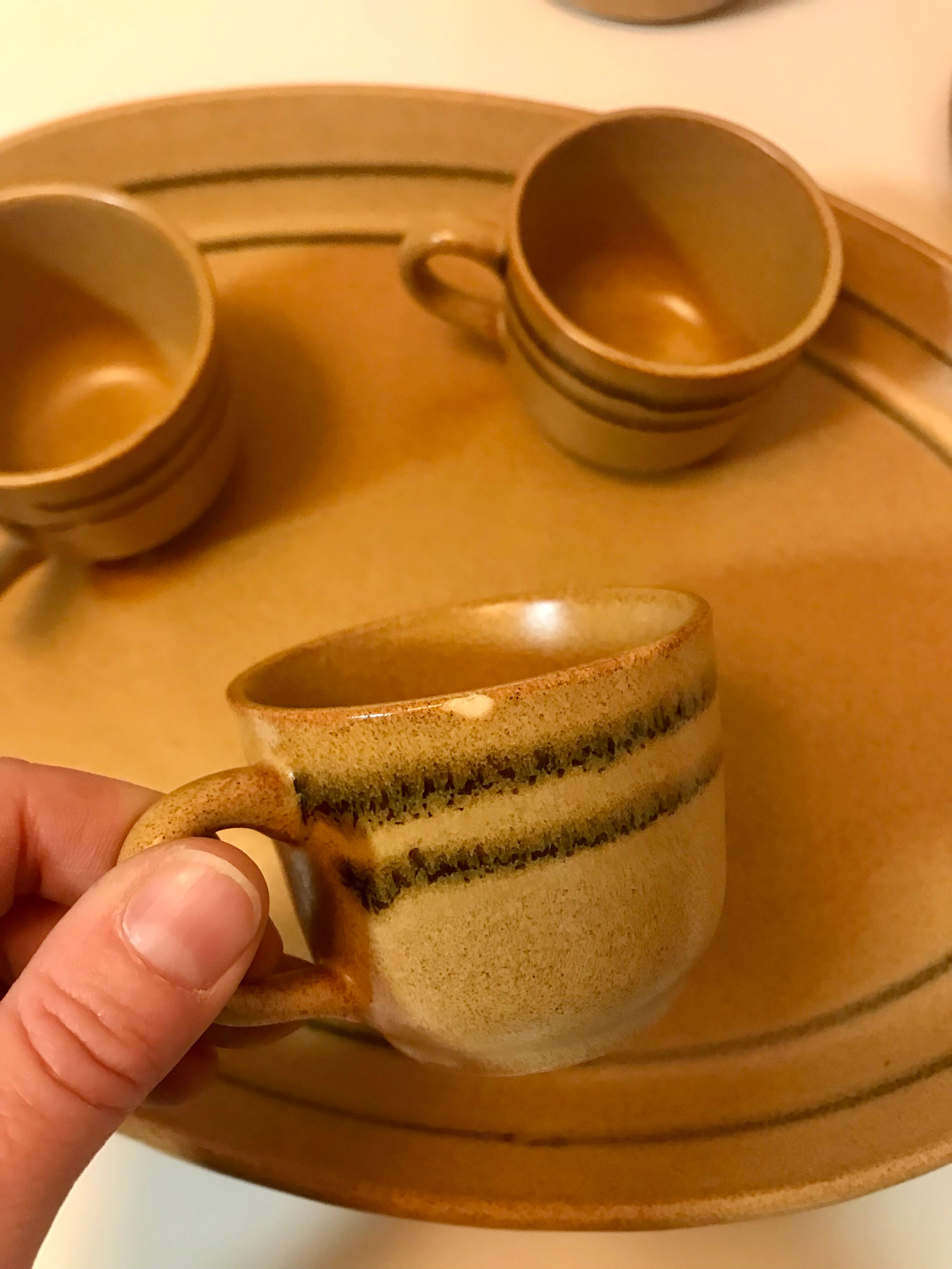 Stoneware service "Atelier d'Art" Sarreguemines France