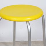 Tabouret en bakelite jaune