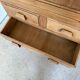 Vintage wooden secretary desk in the style of a professional piece of furniture