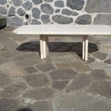 Coffee table in travertine