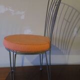 Mid century cast iron garden chair