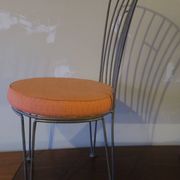Mid century cast iron garden chair