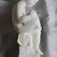 Charming Canova style children's statuette in marble powder (Italy)