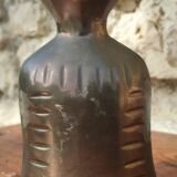 Vase sac en laiton vintage