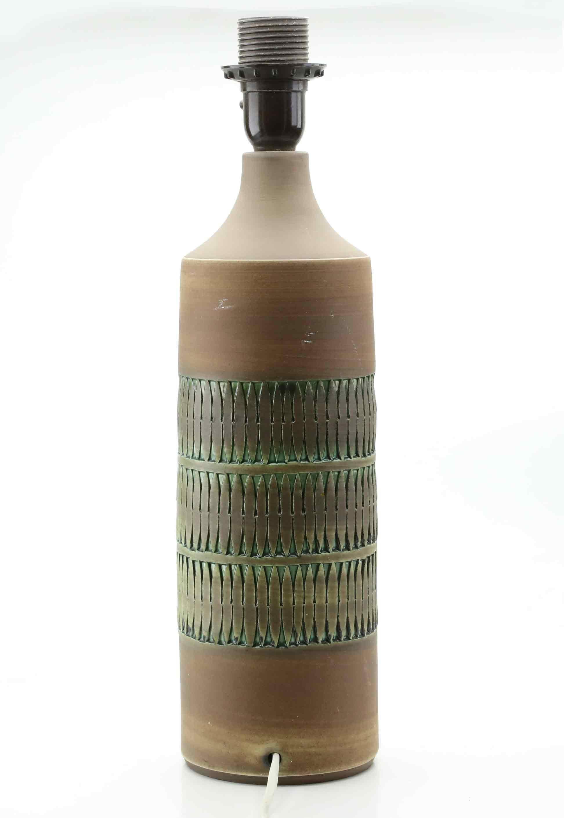 Tomas anagrius table lamp, ceramic, sweden, 1960s.
