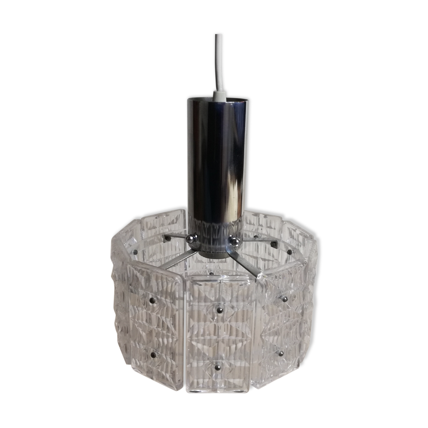 Chrome and glass hanging 22