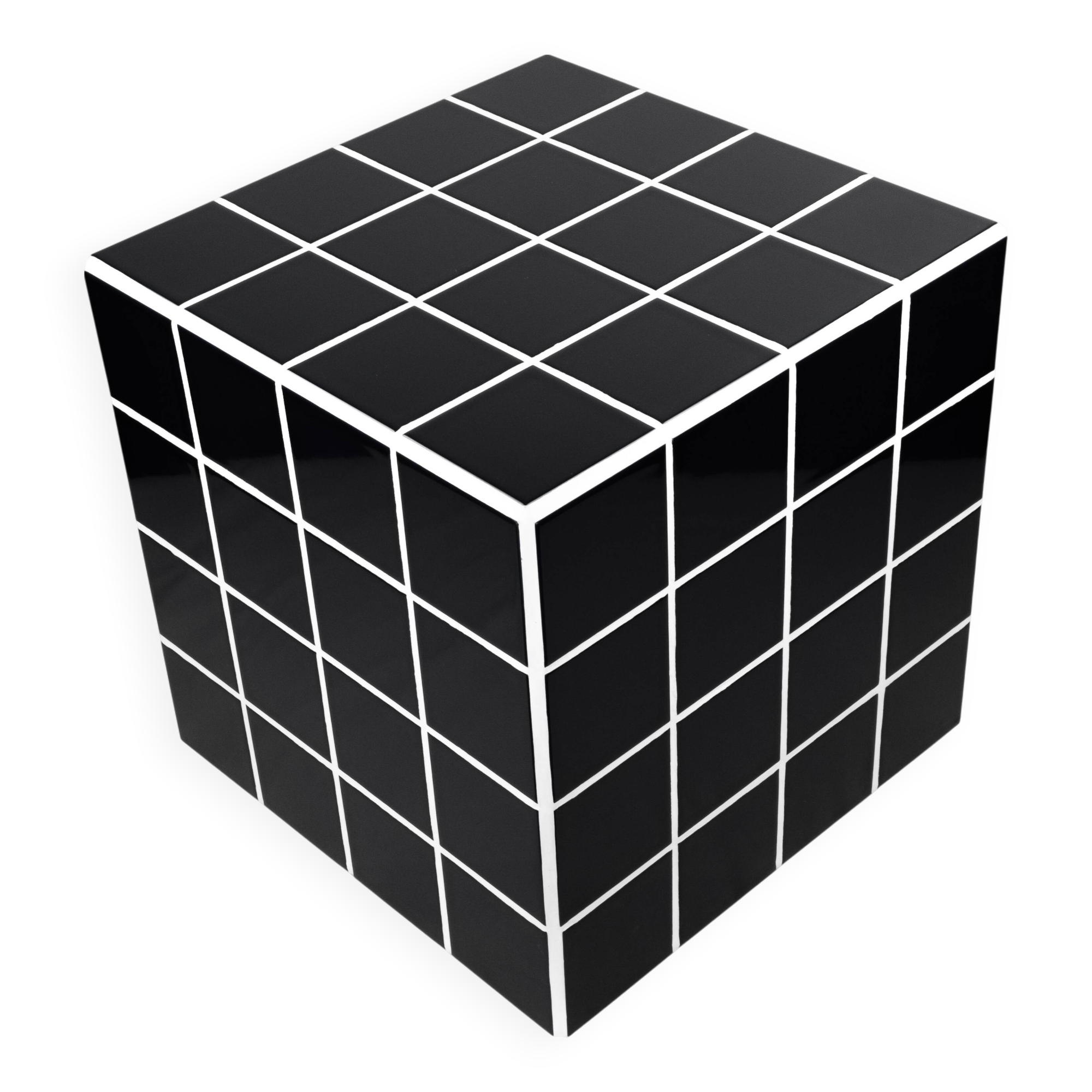 Black ceramic bedside table