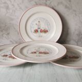 Assiettes Art nouveau Primula
