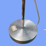 1960s/70s brushed aluminum lamp by Delmas