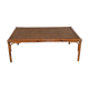 Table low rectangular rattan and caning